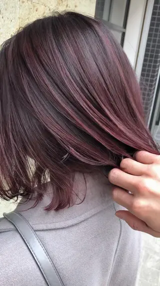 ミディアム カラー カラーモデル募集中 美容室ハピスのヘアスタイル