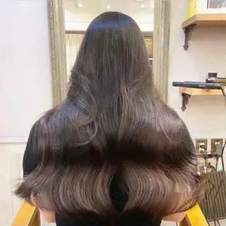 ロング カラー ヘアアレンジ 新宿/レイヤー特化 韓国ヘア/海外ヘアのヘアスタイル