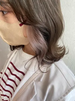 ミディアム カラー hisano / ハイトーン･透明感のヘアスタイル