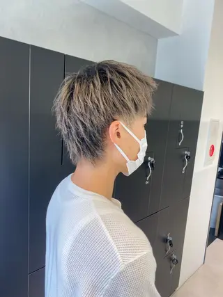 ショート カラー ヘアアレンジ メンズ Rene'所属・当日予約⭕️ JUNYAのヘアスタイル