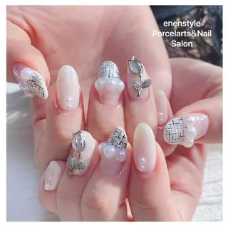ミディアム ネイル 👑enen style👑のネイルデザイン
