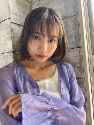 ミディアム 🖤🤍石川 アイリ🤍🖤のヘアスタイル