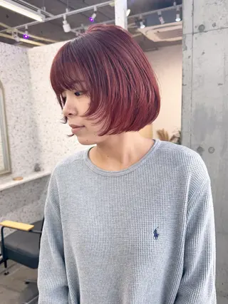 ショート カラー ヘアアレンジ lani ブリーチ /ダブルカラーのヘアスタイル