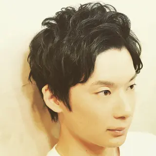 ショート パーマ メンズ ママ美容師🙆‍♀️ yukaのヘアスタイル
