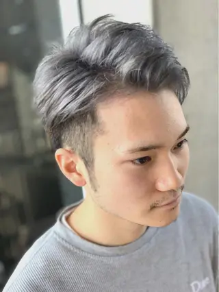 ショート カラー メンズ マツエク・マツパ Merci メルシー 福岡、今泉のヘアスタイル