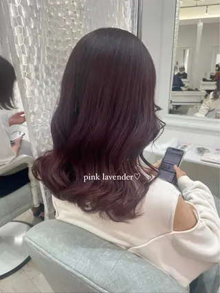 ロング カラー パーマ ヘアアレンジ キッズ ネイル マツエク・マツパ アイブロウ Himawari♡ 柔らかいカラーのヘアスタイル