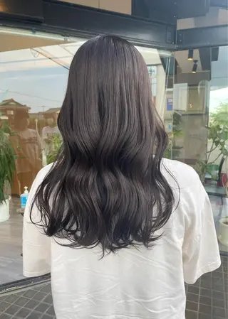 ロング カラー マキノ キョウカのヘアスタイル