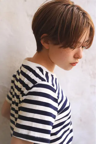 ショート カラー 岡安優太 顔まわり似合せが得意のヘアスタイル