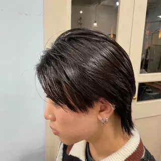 ミディアム メンズ 姫路アンメリーアン ダンのヘアスタイル