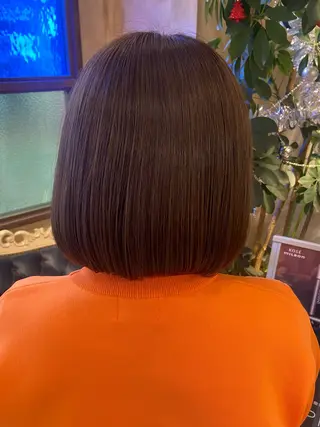 ミディアム カラー 綾/ベージュカラー /パーマ🩰のヘアスタイル