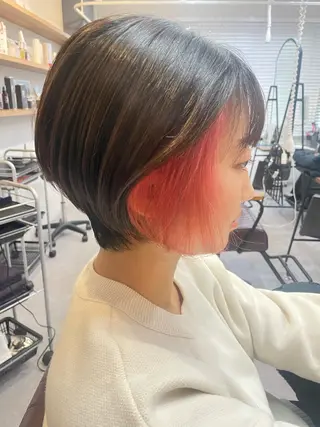 ショート カラー 原 麻耶のヘアスタイル