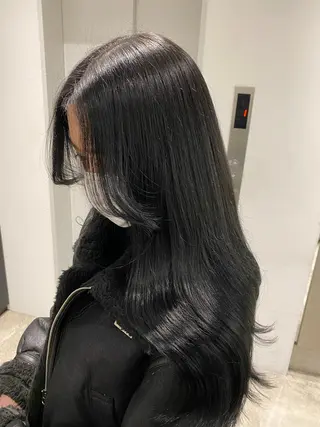 ロング ヘアアレンジ 【艶髪×韓国風】 毛流れ職人 RYOのヘアスタイル