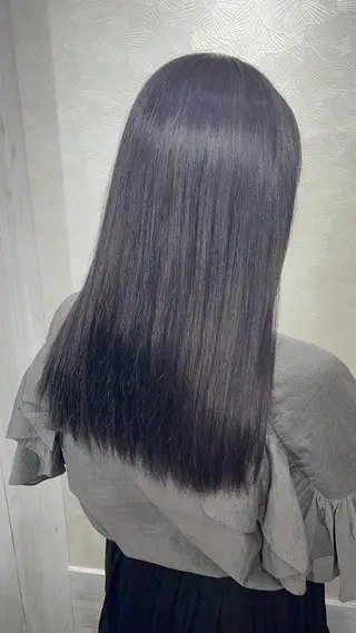 ロング カラー 岩谷/ブリーチ 🪽透明感カラーのヘアスタイル