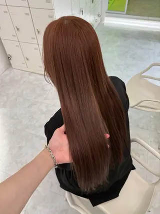 ロング カラー 中韓レイヤー/ ブラウン🤎はやとのヘアスタイル