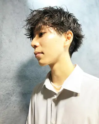 パーマ ヘアアレンジ メンズ メンズ特化✂️栗原 侑也のヘアスタイル