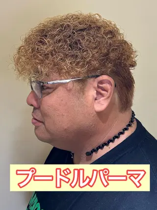 ショート パーマ メンズ メンズパーマ&メンズ 縮毛矯正/平野/渋谷のヘアスタイル