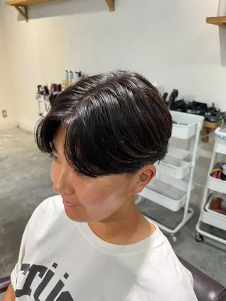 メンズ フェザーパーマ🌙 毛流れ yuzukiのヘアスタイル