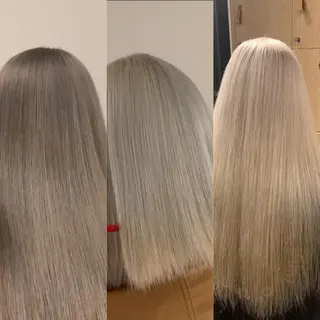 ロング カラー れい🫧 ハイトーン特化のヘアスタイル