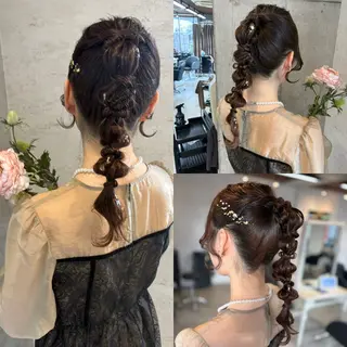 ロング ヘアアレンジ 美髪× ヘアセット✨Araiのヘアスタイル