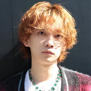 ショート カラー パーマ ヘアアレンジ メンズ スパイキー/フェザー /波巻き/かいとのヘアスタイル