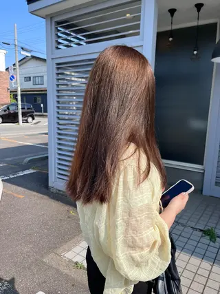 カラー sora/ 暖色カラー🌷のヘアスタイル