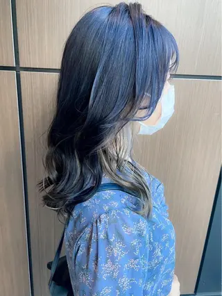 セミロング カラー 久保田 千尋のヘアスタイル