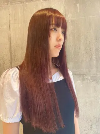 ロング カラー ハイトーンカラー✨️ 艶カラー特化Amiのヘアスタイル