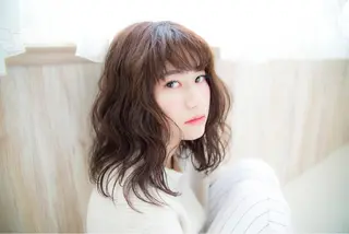 セミロング 池田 寿子のヘアスタイル