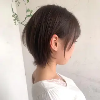 ショート カラー 京都大人女性ショート 徒歩1分/秋山のヘアスタイル
