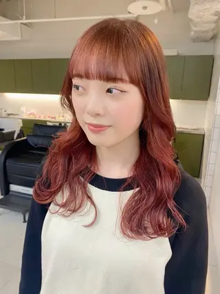ロング 草野ゆずき⌇縮毛矯正 ⌇Wカラー⌇レイヤーのヘアスタイル