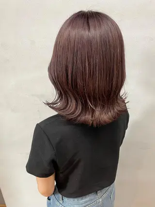 ミディアム カラー 女性リピ90%🍨 🩷佐藤みずきのヘアスタイル
