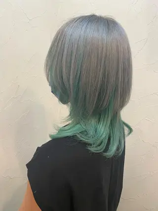 ミディアム カラー 🍇おぐら めぐみ🍇のヘアスタイル