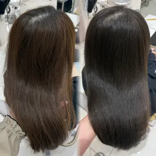 セミロング カラー 内田 志乃のヘアスタイル