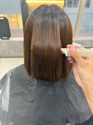 ミディアム カラー ルービック奈良 平本 温大のヘアスタイル