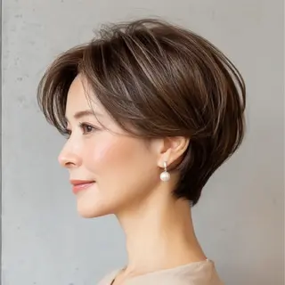 カラー ショート 安達まい/ インナーカラー◎のヘアスタイル