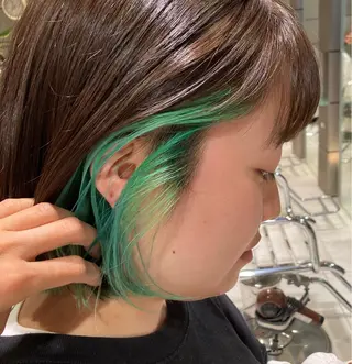 ショート カラー スキバサミを使わない カット🌼唯🌼のヘアスタイル