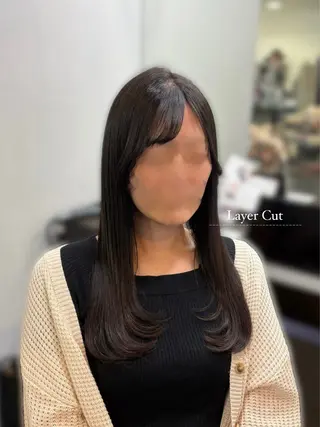 ロング 瀬田/韓国レイヤー/ トレンドヘア石田亜弥のヘアスタイル