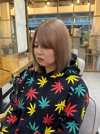 ミディアム カラー 韓国レイヤーカット★ 小林大樹のヘアスタイル