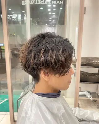 パーマ メンズ 🌕レイヤーカット/ ショート/松本🌕のヘアスタイル