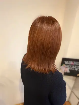 ミディアム カラー みはる ／暖色カラーのヘアスタイル