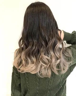 ロング カラー 無料カットモデル募集 スタイリスト石井大夢のヘアスタイル