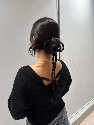 セミロング ヘアアレンジ 穂積 未優のヘアスタイル