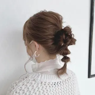 ミディアム 顔周りカット/透明感 カラー🤍大塚蛍のヘアスタイル