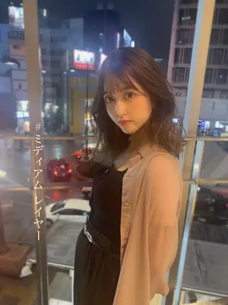 セミロング ♡大人カワイイ hair♡徳井はやとのヘアスタイル