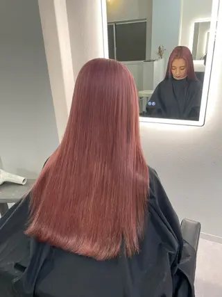 ロング カラー Cielro/ダブル カラー/西田咲希のヘアスタイル