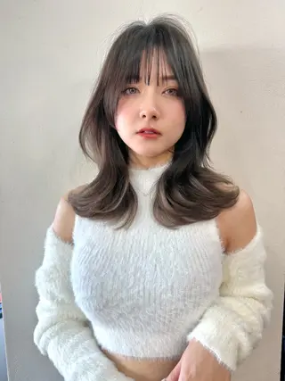 ミディアム カラー 似合わせレイヤー 🇰🇷荒木洋文のヘアスタイル