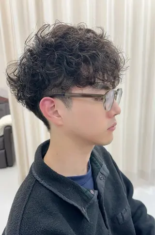 ショート カラー パーマ メンズ 北川大輔🌟 小顔レイヤーカットのヘアスタイル