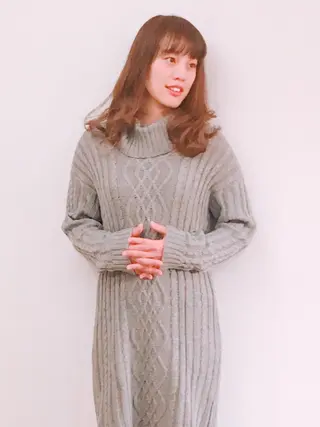 セミロング カラー 中原 梨沙のヘアスタイル