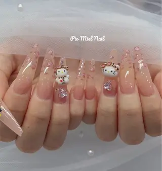 ロング HANA 長さだしのネイルデザイン