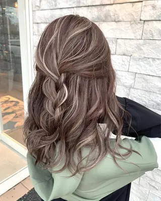 セミロング カラー EARTH石巻店 尾形  裕のヘアスタイル
